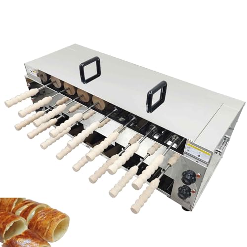 BEILOCKERY 220V Commercial Double-Layer Chimney Cake Maker Oven Machine, 6000W