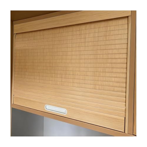 Multifold Interior Doors Retractable Roll Up Tambour Door for Cabinet Closet & Wardrobe, Commercial Grade Sliding Doors with Track Reusable Cupboards Replacement Gate(40x66cm(15.7x25.9in))