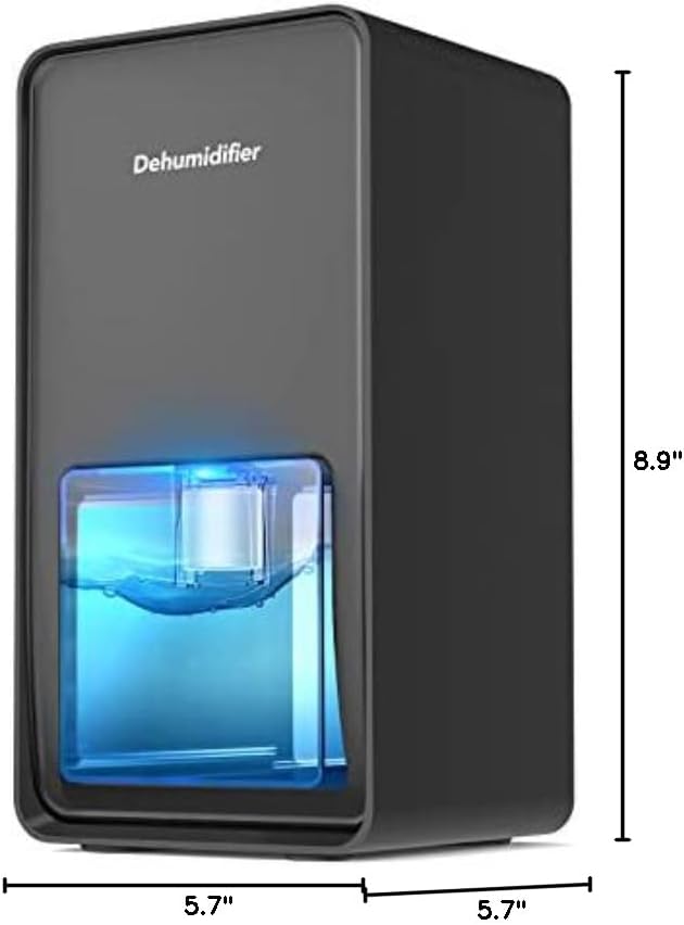 MADETEC Small Dehumidifier with dimensions