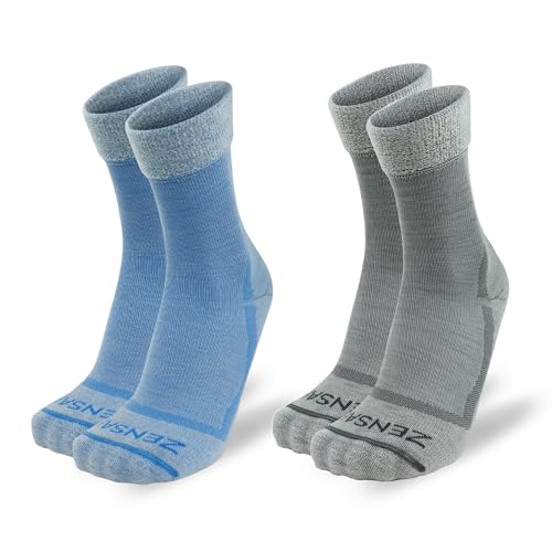 Image of Zensah Calming Sleep Socks - Warm, Soft, Fuzzy, Wool, Thermal, Slipper Sock for Women