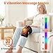 Knee Massager with Heat and Red Light Therapy, 5000mAh Heated Knee Brace for Knee Pain Relief, 660&850nm Red Light Therapy Device for Knee with 6 Heat 6 Vibration Massage, Gifts for Seniors(Single)