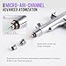 Gaahleri Airbrush Kit, Airbrush Gun Dual-Action Gravity 1/2 & 1/4 oz Fluid Cup, 0.35 & 0.5 mm Needle, Cost-Effective Air Brush Set Makeup Nail Art Painting Model Coloring Cake Decor Silver