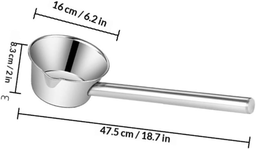 Artibetter Stainless Steel Water Ladle with Long Handle, Practical No Burr Scoop Spoon for Kitchen and Canteen Use, Mirror Polished Sturdy Design for Serving and Gardening