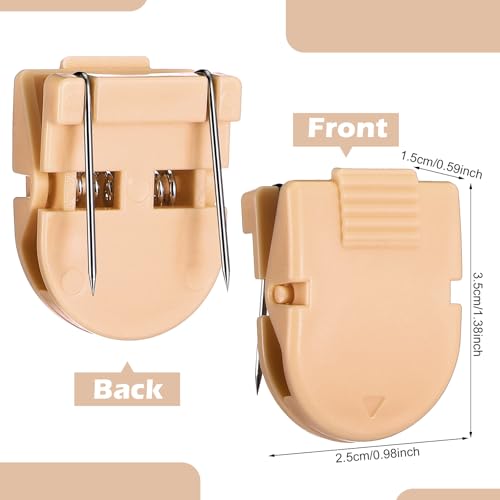 Image of Feifeiya 15 Pcs Cubicle Clips for Fabric Panels,Brown