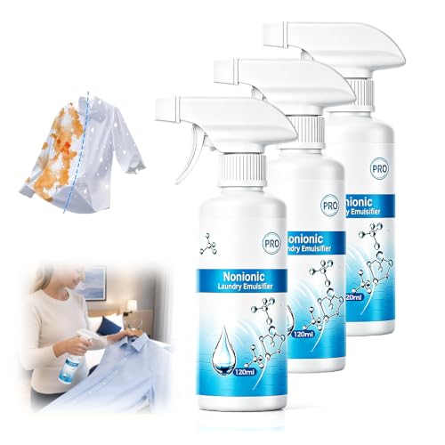 Image of Laundry Stain Remover Spray for Oil Stain Spray No Dry Cleaning 3PCS: 120ml