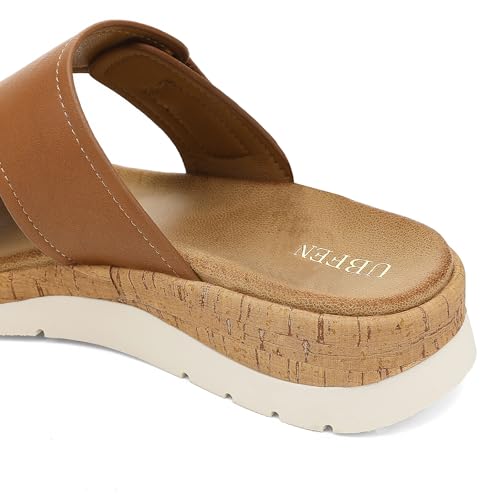 Image of UBFEN Womens Platform Sandals with Orthopedic Arch Support
