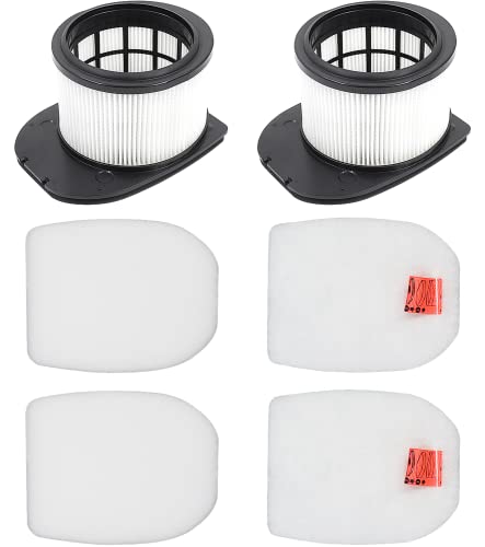 6 Pack Filter Replacement for Shark IZ862H Stratos Cordless Vacuum, Compatible with Shark IZ862H Upright Vacuum Include 2 HEPA + 2 Foam Filter + 2 Felt Filters Kit, White