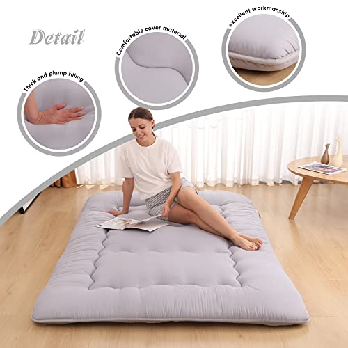 image for XICIKIN Japanese Floor Mattress, Japanese Futon Mattress Foldable Matt
