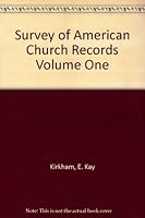 Survey of American Church Records Volume One B001CD0NK6 Book Cover