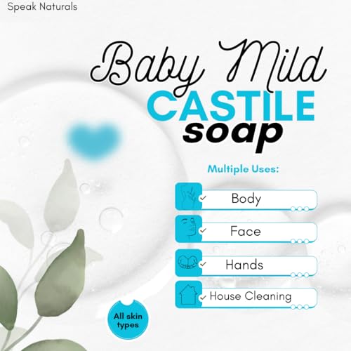 Image of Speak Naturals Baby Mild Unscented Castile Soap 32 fl oz With Pump