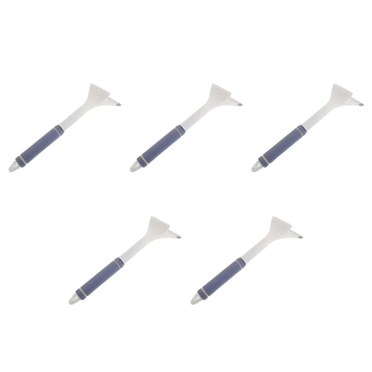 DOITOOL 5 Pièces Grattoir à Glace et Brosse pour Voiture avec Poignée en Alliage D'aluminium, Outil Multifonction Robuste pour Pare-Brise en Conditions Hivernales de Neige