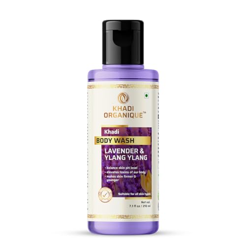 Image of Khadi Organique Lavender & Ylang Ylang Body Wash With Rose Face Wash Combo Pack