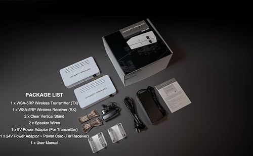 image for DYNASTY PROAUDIO WSA-5RP Wireless Surround Sound Rear Speakers Kit wit