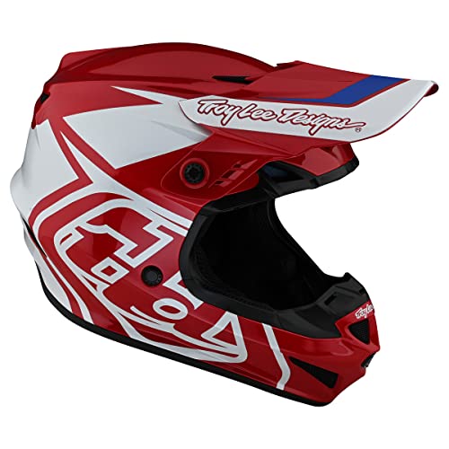 Troy Lee Designs Gp Overload Youth Motocross Helmet- Full Face Offroad Motocross Motorcycle Dirt Bike Atv Powersports Dual Sport Racing Helmet - Boys Girls Kids (Red/White, Lg) #TOP6