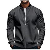 YSERB Track Jacket for Men Athletic Workout Lightweight Windproof Jacket Casual Spring Fall Windbreaker Bomber Zip Up Coat
