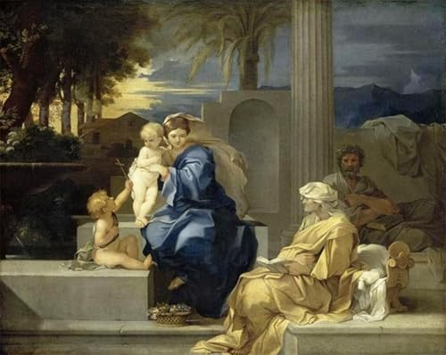 Cuadro de La Sacra Famiglia Sébastien Bourdon para renovar el salón