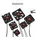 Dantenron RC Motor Cooling Fan 25mm 30mm 35mm 40mm 45mm 50mm High Speed Heatsink 28000RPM ESC Fans 6V-8.5V for 1/10 1/8 1/12 Truck Off Road Crawler Car 540 550 Brushless OR Brushed Motors (40mm)