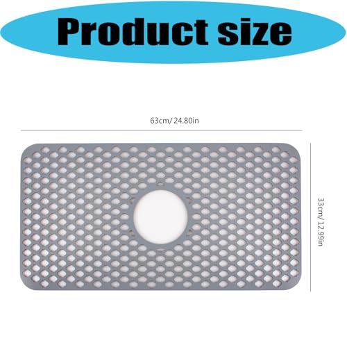 Almohadilla de drenaje duradera de silicona robusta con relieve protector superior 7