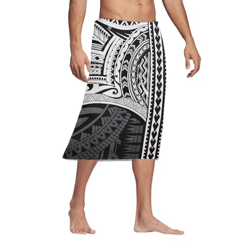Samoan Puletasi Hawaiian Sarong Mens Beach Cover Up Lava Lava S-7Xl