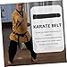 UPKOCH 2pcs Comfortable Martial Arts Belt Black Karate Belt for Boys and Girls Teens Adults