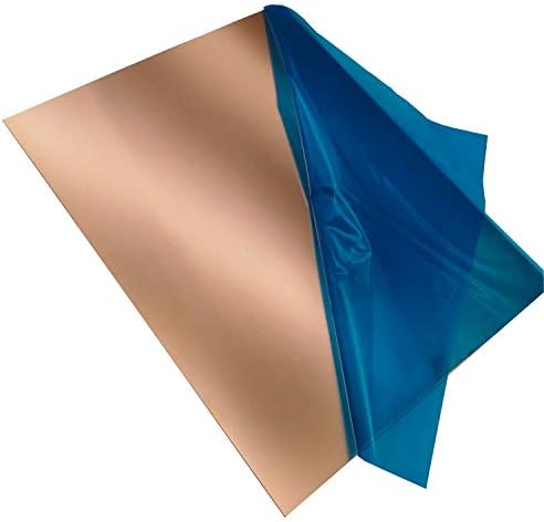 Copper Sheets for Crafts, 8 X 10 Inch - 1PCS - 24 Gauge/0.02" Thick, Pure Copper Sheet Metal, Copper Plates, for Jewelry, Crafts, Repairs, Enameling, Electrical