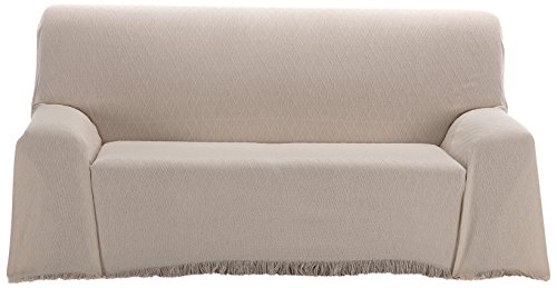 Martina Home Rombo - Foulard Multiusos, Tela, Crudo, 230 x 260 cm