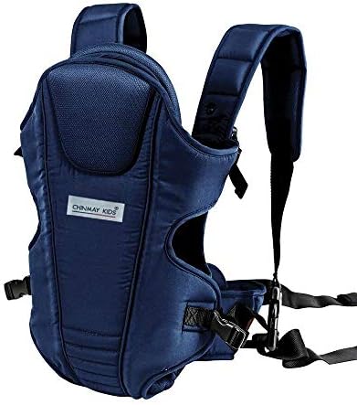 Ineffable Baby Carrier Bag in 3-in-1 Ergonomic Adjustable Sling Kangaroo Design with Carrying Basket for Front & Back Use for Infant Child and Mother Travel - 0 to 2 Year (Blue)