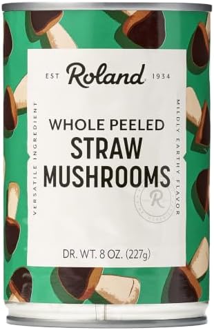 Whole Peeled Straw Mushrooms