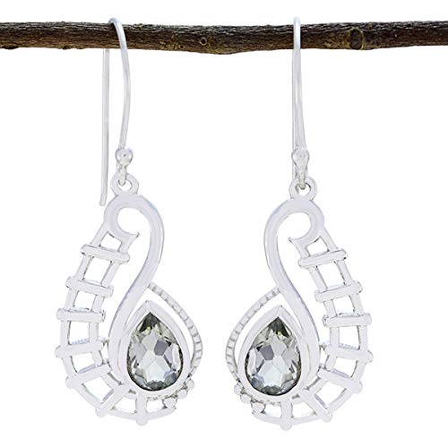 Boucle d'oreille poire en améthyste verte RIYO pour vos soirées