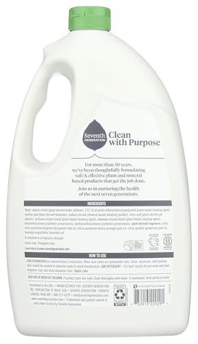 Seventh Generation Ultra Power Plus Auto Dish Gel, Fresh Citrus Scent, 65 Ounce - image 2
