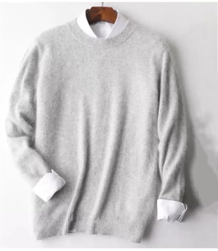 Mens Cashmere Warm Pullover Sweater Crew Neck Long Sleeve Business Casual Knit Jumpers Top4