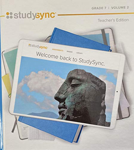 StudySync, Teacher's Edition Grade 7 Volume 2, ... 1949739317 Book Cover