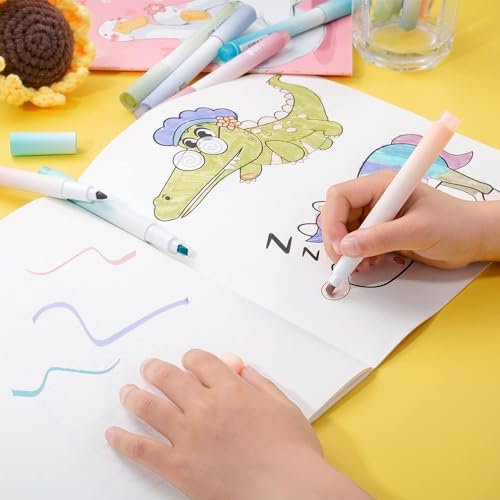 Image of Shuttle Art Aesthetic Cute Pastel Highlighter Pen Set (4 Pcs)-Soft Color Ink Highlighters, Quick Dry No Bleed Marker Pens with Chisel Tip for Note Taking,Journaling,School & Office Stationery(Orange)