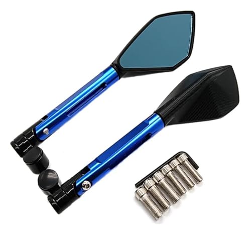 Espejos retrovisores de 8mm y 10mm para moto Derbi DRD GP1 color azul