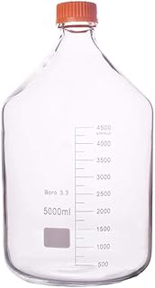 MBH5000 5000ML Borosilicate glass graduated reagent bottle autoclavable with screw cap GL45