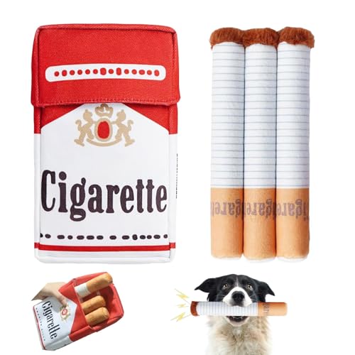 XIEXIESHER Giggle sigarette per cani, giocattolo per cani e sigarette, giocattolo interattivo per cani di taglia piccola, media e grande
