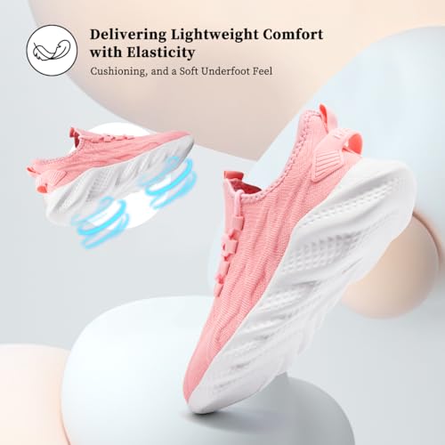 Image of DLWKIPV Womens Slip on Walking Tennis Shoes for Women Work Running Athletic Gym Sports Sneakers Lightweight Casual Shoe
