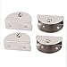 Aexit Stainless Steel Fall Protection 13-16mm Thickness Glass Shelf Clip Clamp Bracket Support Safety Clips 2 Pairs