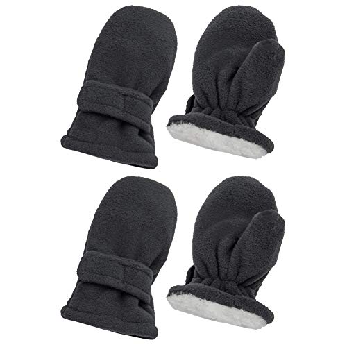 Baby and Toddler Winter Mittens - Sherpa & Fleece Baby Boy & Girl
