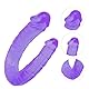 Doppeldildo Sexspielzeug FLYTAGLE Realistischer Doppelseitiger Dildo Flexibler Analdildo Sextoy mit zwei Eicheln für Frauen und Männer 30 cm Sex Spielzeug Penetrator