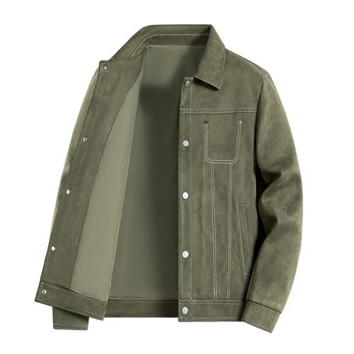 Veste en daim homme style cargo chic et decontracte