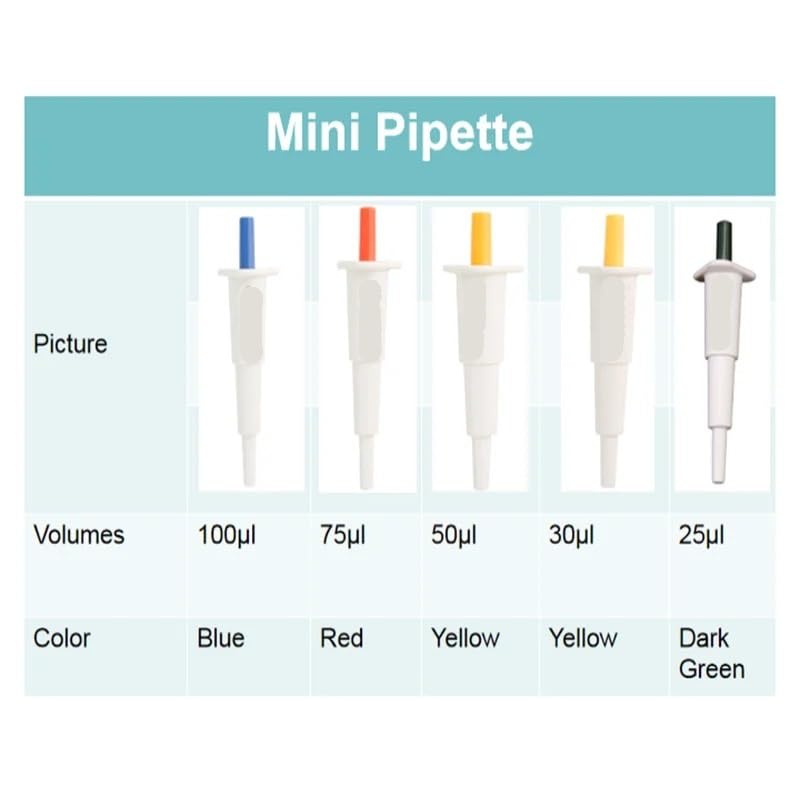 Pipette à volume fixe 25ul micropipette manuelle pour laboratoires 2pcs - 6