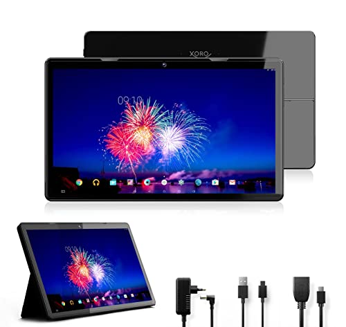 XORO MegaPad 1333 - Tablet PC da 13 pollici con CPU SixCore A72 da 1,6 GHz, 4 GB di RAM, 32 GB di flash, display IPS FullHD, WLAN (2,4/5 GHz), Bluetooth 4.2, Android 10