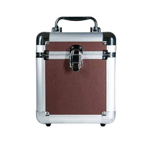 Rock On Wall Flight Case 45T Brown, Marrone, Valigia In Similpelle