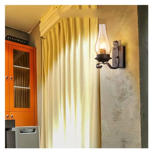 Applique murale LED avec diffuseur industriel pour effet rétro - 5