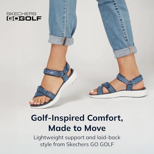 Image of Skechers Women's 600 Spikeless Golf Sandals Shoe