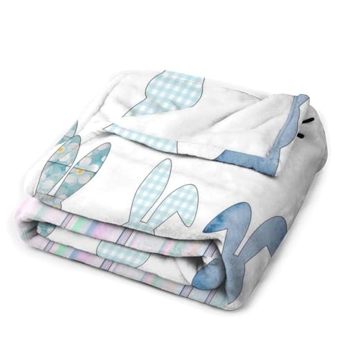 Couverture douce lapin de Pâques plaid chaud pour canapé et lit - 4