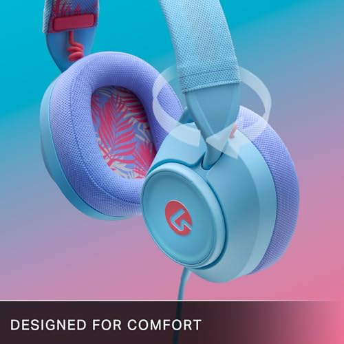Image of PowerA LucidSound LS10 Wired Gaming Headset - Ocean Waves, Works with PlayStation, Xbox, PC, Mobile, and Other Compatible Devices, Designed for Comfort, Premium Audio, Quick-Access Audio Controls