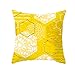 Produktbild Kissenhülle Fghyh Gelbe Polyester Kissenbezug Sofa Auto Taille Throw Kissenbezug Home Decoration 45cm x 45cm(V)