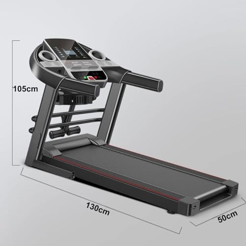 Image of Foldable Motorised Treadmill,with Sit Ups Rack & Massage Head Electric Treadmill for Home,Folding Walking Running Machine with LCD Sn